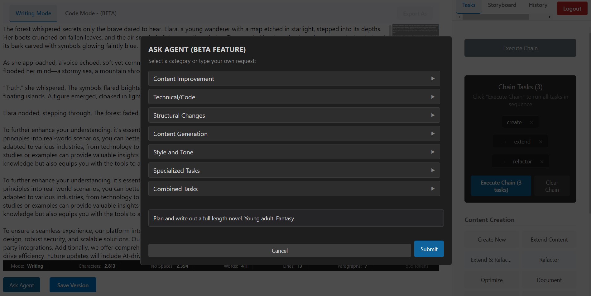 Phasma AI: Your AI-Powered Creative Writing Assistant - AItrendytools